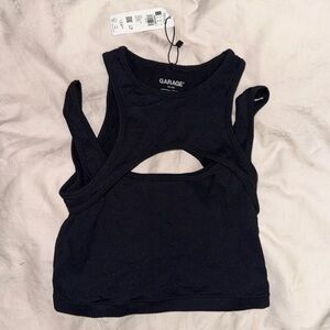 NWT Garage Black Cami Cutout Tank XS